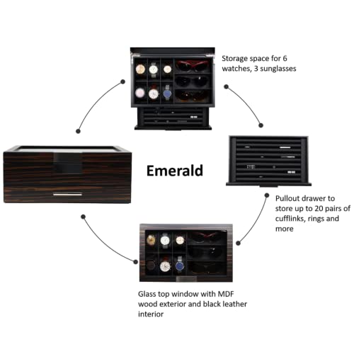 Luxury Watch Sunglasses and Jeweler Display Case and Organizer