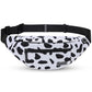 Large Cow Print Crossbody Bags for Women Cute Fanny Pack Belt Bag