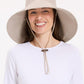 Women's Ultra Wide Cotton Linen Hat UPF 50+