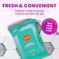 Acidified Deodorant Wipes (15 Count)