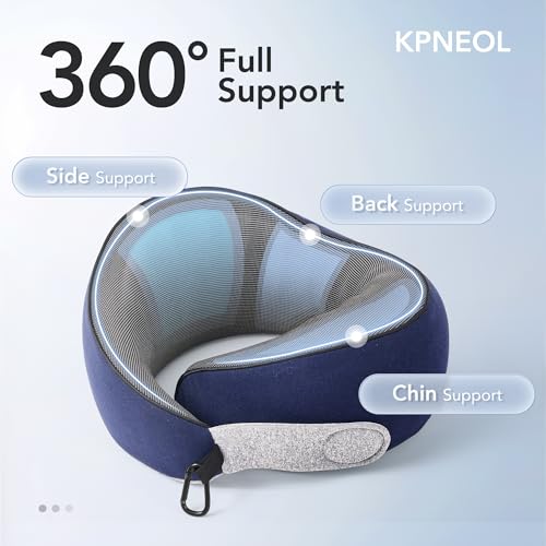 Travel Neck Pillow Airplane Neck Support Ergonomic Design for Traveling