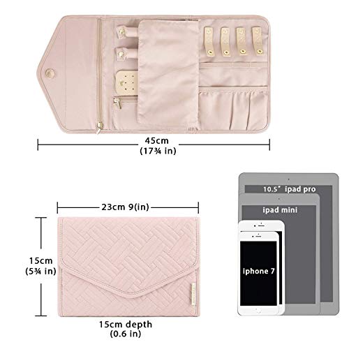 Travel Jewelry Organizer Roll Foldable Jewelry Case