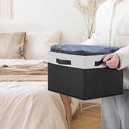 Large Storage Baskets for Shelves 6 Pack (6 Count)