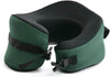 C CUSHION LAB Travel Pillow, Award-Winning Patented Ergonomic Design for Chin & Neck Support Memory Foam Neck Pillow, Compact Airplane Pillow for Traveling, Flight, Car (Hunter Green, Large)