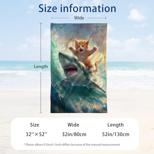 Cute Cat Beach Towel