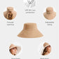 Women's Ultra Wide Cotton Linen Hat UPF 50+