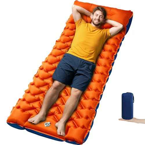 4 Inch Camping Sleeping Pad with Foot Pump