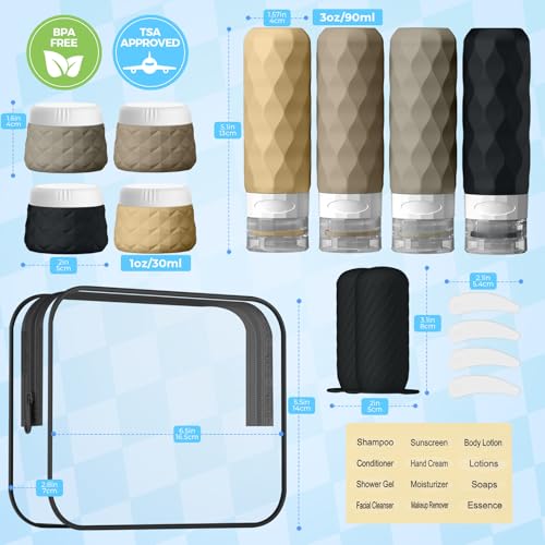 16Pack Travel Bottles for Toiletries (16 Count)