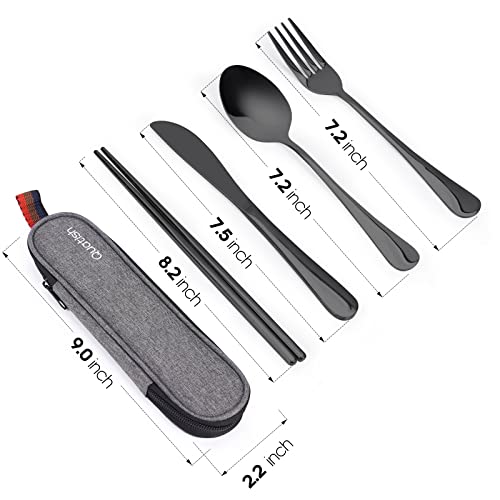 Travel Utensils with Case (5 Count)