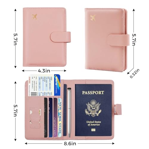Premium Leather Passport Holder Covers Case