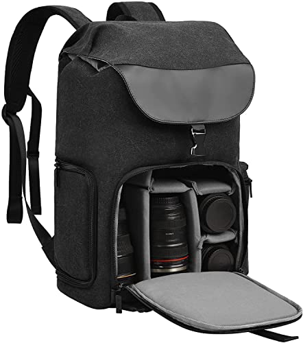 Camera Backpack Canvas Photography Bag for DSLR