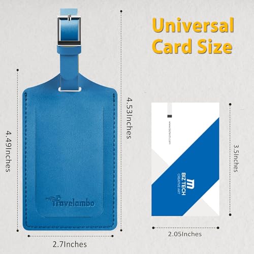 8 Pack Luggage Tags for Suitcases Airplane Travel Essentials (8 Count)