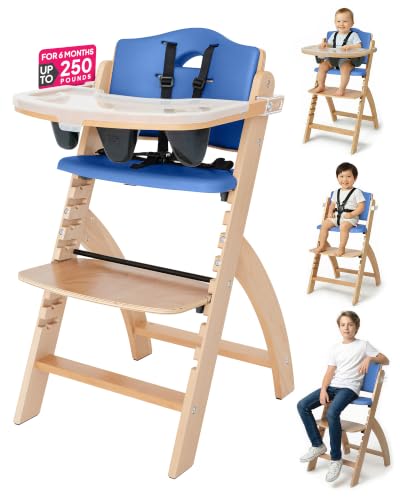Beyond Junior Convertible Wooden High Chair with Removable Tray