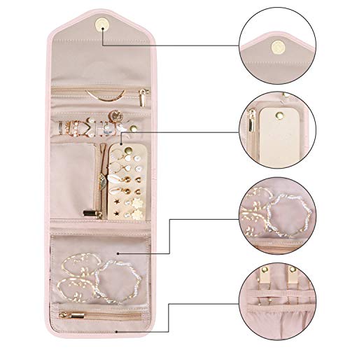 Travel Jewelry Organizer Case Foldable Jewelry Roll