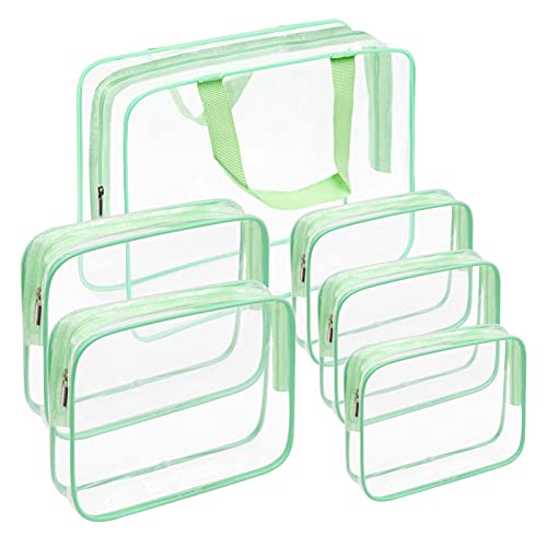 6 Packs Clear Makeup Bags (6 Count)