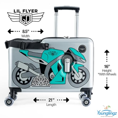 LIL FLYER GO Version 2 Ride On Suitcase for Kids