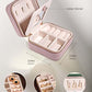 Travel Jewelry Organizer Boxes for Women Small Portable Necklace Earrings Bracelet Rings Travel Case Best Friend Birthday Gifts for Women Trendy
