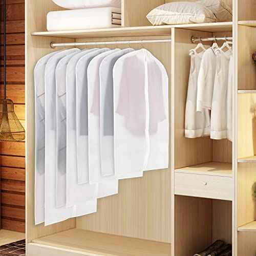 Coat Cover for Storage Garment Bags for Hanging Clothes 54 in 10Pack