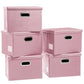 Large Stackable Storage Bins with Lids [5 (5 Count)