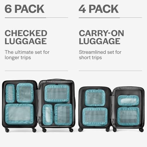 Compression Packing Cubes for Travel (4 Count)