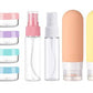16 Pack Travel Bottles Set - TSA Approved Leak Proof Silicone Squeezable Containers for Toiletries, Conditioner, Shampoo, Lotion & Body Wash Accessories (16 pcs/White Pack)