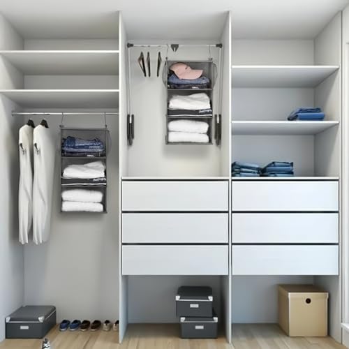 3 Tier Shelf Hanging Closet Organizer (3 Shelves)
