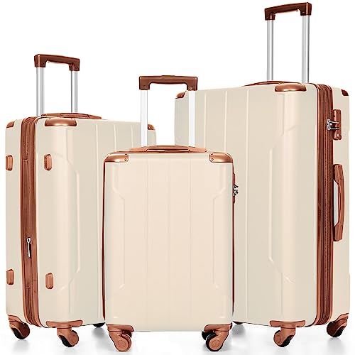 Suitcases With Wheels Hardside Luggage Sets 3 Piece