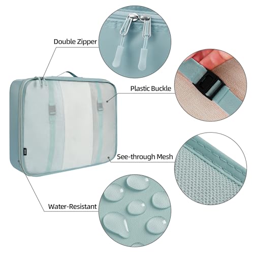 10 Set Packing Cubes Various Sizes Packing Organizer for Travel Accessories Luggage Carry On Suitcase