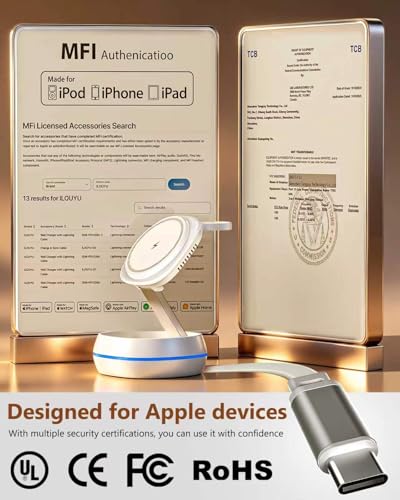 MFI Certified 3 in 1 Magsafe Wireless Charging Station
