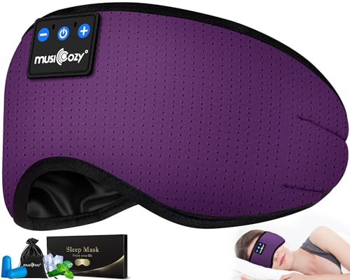 Sleep Headphones Bluetooth 5.4 Sleep Mask with HD Sound