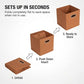 Fabric Storage Bins 6 Piece Set