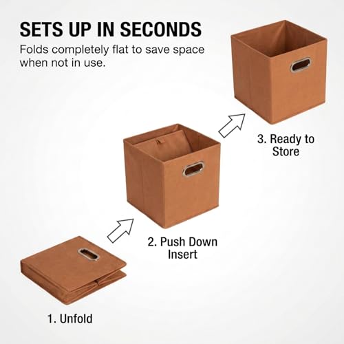 Fabric Storage Bins 6 Piece Set