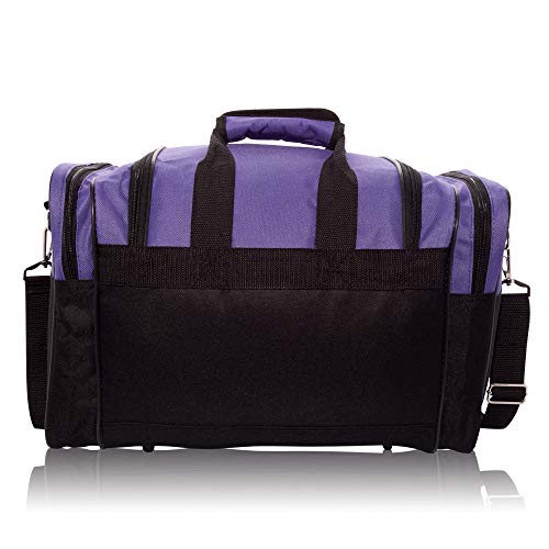 Blank Duffle Bag Duffel Bag in Black and Purple Gym Bag