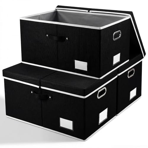 Storage Boxes with Lids [3 (3 Count)