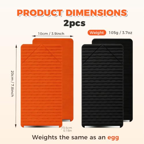 2 Pack Portable Foldable Silicone Aluminum Phone Holder (2 Count)