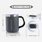 Stainless Steel Coffee Mug Cup with Handle