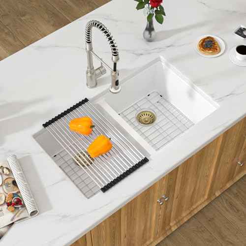 White Double Bowl Granite Composite Kitchen Sink