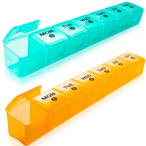 2 Pack Weekly Large Pill Organizer (14 Count)