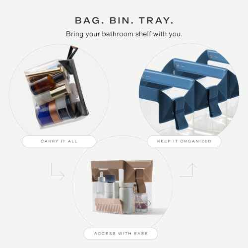 Parcel Clear Travel Kit with Zipperless Magnetic Closure