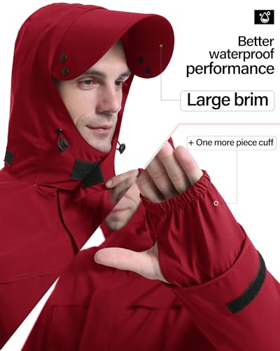 Rain Suit Waterproof Breathable Lightweight 2 (2 Count)