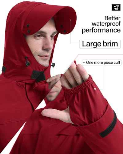Rain Suit Waterproof Breathable Lightweight 2 (2 Count)
