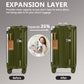 20in Carry On Luggage with Cup Holder and USB Port (3 Count)