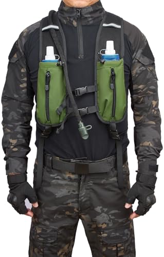 Insulated Hydration Pack Hiking Water Backpack Running Vest with 3L TPU Bladder Bag for Marathon Cycling Men