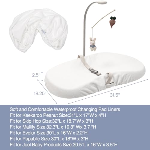 1 Pack Changing pad Cover Waterproof (2 Count)