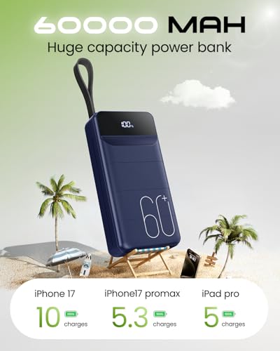 60000mAh Portable Charger for Camping