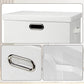 Large 17" 36 Quart Collapsible Stackable Storage Bins with Lids