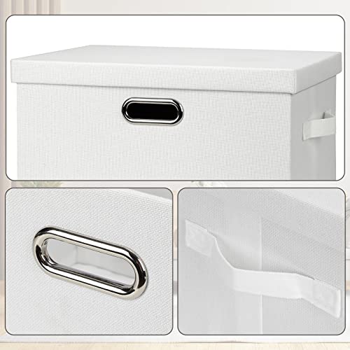 Storage Bins with Lids Fabric Closet Organizers Cubes Office Organization (3 Count)