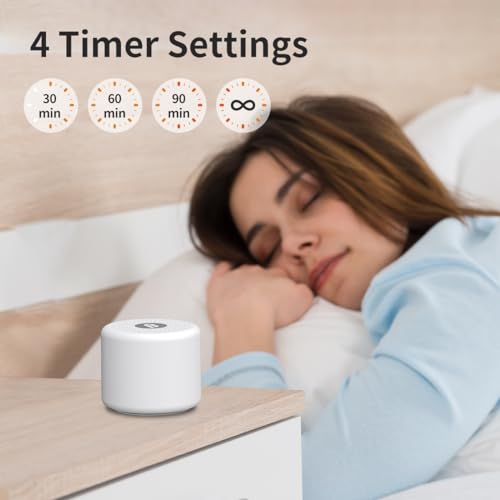 Mini Portable Sound White Noise Machine Baby Patter for Sleep with 30 Soothing Sounds for Baby Kids Adults 32 Volume Levels Sleep Soother Auto
