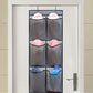 2 Packs Over The Door Hanging Closet Shoes Holder Organizer Shoe Storage Shoe Rack with 6 Pockets (2 Count)