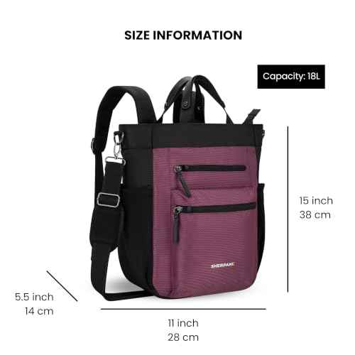 Soleil Anti Theft Convertible Backpack Tote